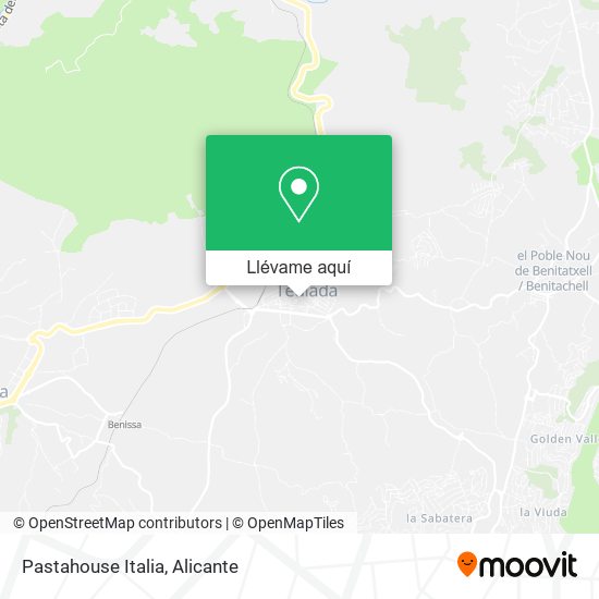 Mapa Pastahouse Italia