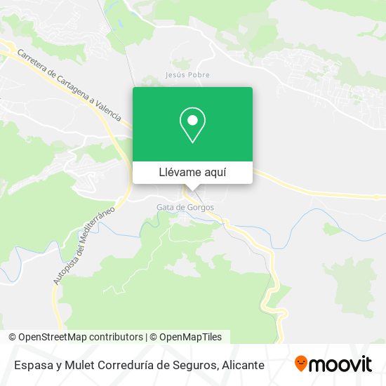 Mapa Espasa y Mulet Correduría de Seguros