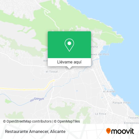 Mapa Restaurante Amanecer