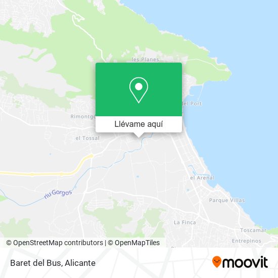 Mapa Baret del Bus