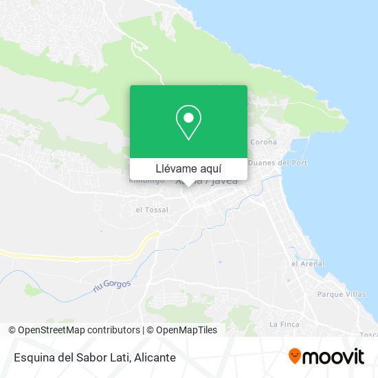 Mapa Esquina del Sabor Lati