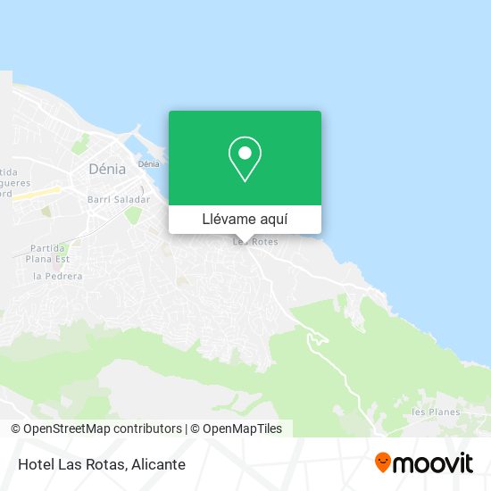 Mapa Hotel Las Rotas