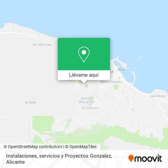 Mapa Instalaciones, servicios y Proyectos Gonzalez