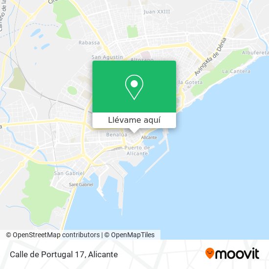 Mapa Calle de Portugal 17