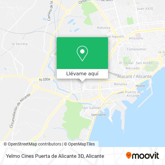 Mapa Yelmo Cines Puerta de Alicante 3D