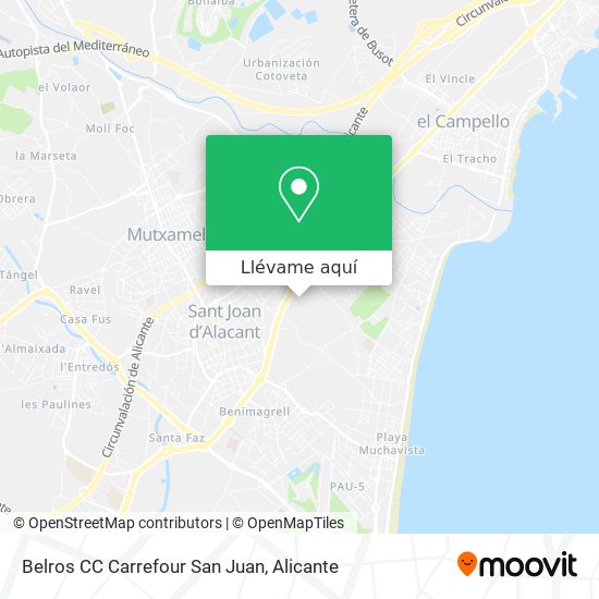 Mapa Belros CC Carrefour San Juan