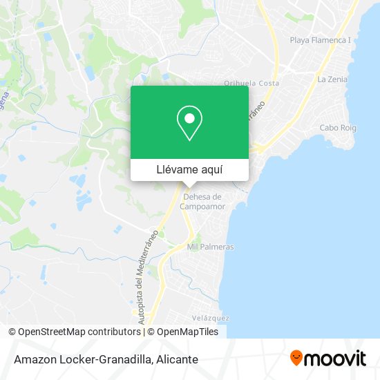 Mapa Amazon Locker-Granadilla