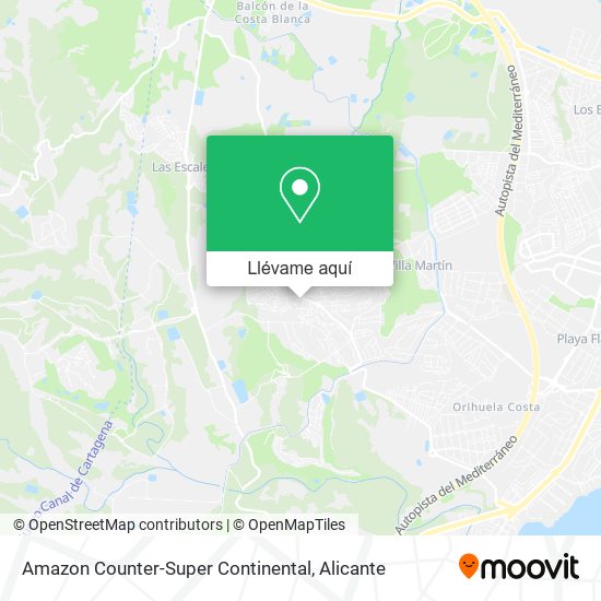 Mapa Amazon Counter-Super Continental