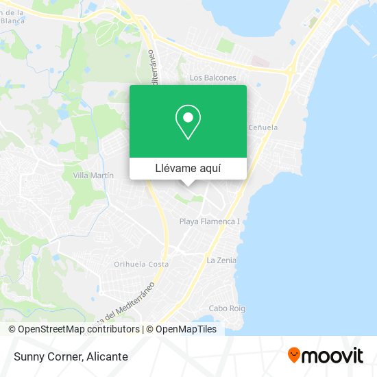 Mapa Sunny Corner