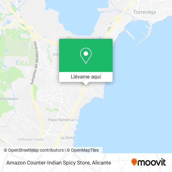 Mapa Amazon Counter-Indian Spicy Store