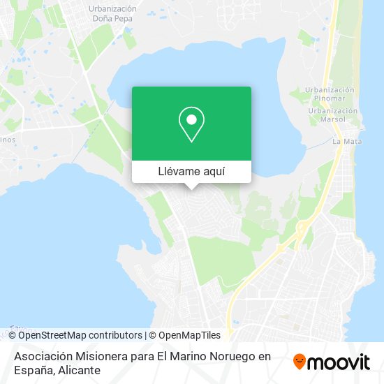 Mapa Asociación Misionera para El Marino Noruego en España