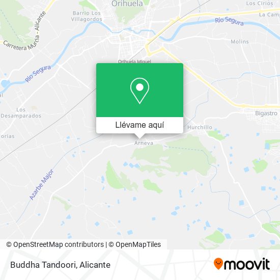 Mapa Buddha Tandoori