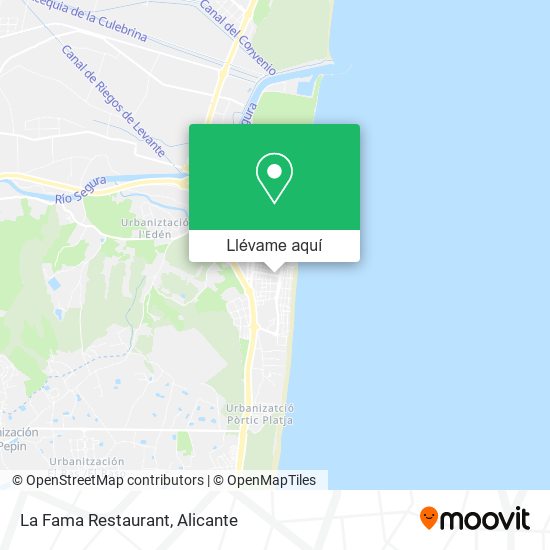 Mapa La Fama Restaurant