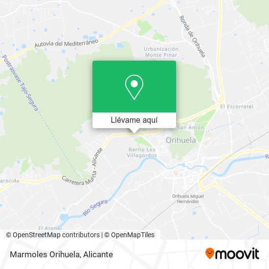 Mapa Marmoles Orihuela