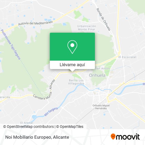 Mapa Noi Mobiliario Europeo