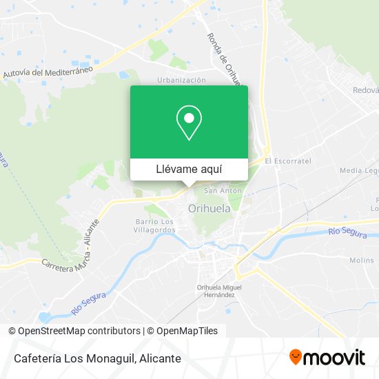 Mapa Cafetería Los Monaguil