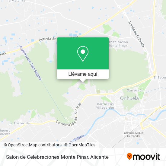 Mapa Salon de Celebraciones Monte Pinar