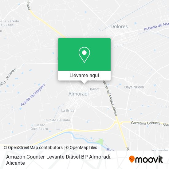 Mapa Amazon Counter-Levante Diãsel BP Almoradi