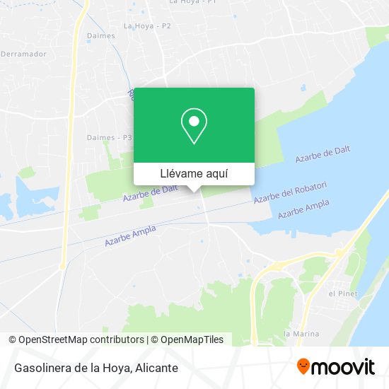 Mapa Gasolinera de la Hoya