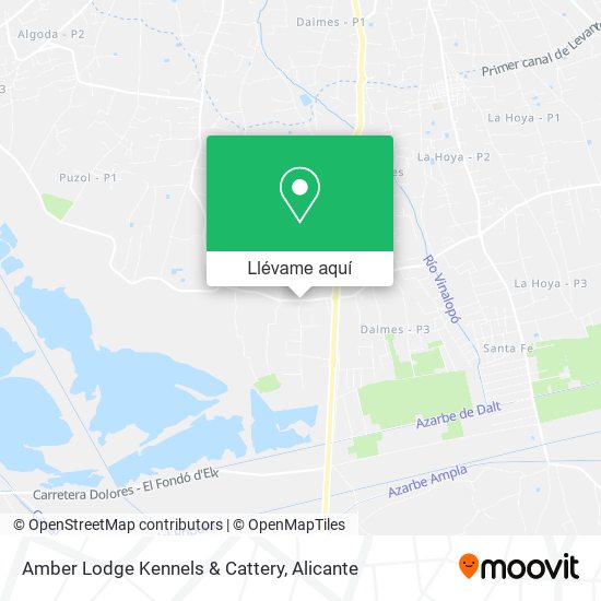 Mapa Amber Lodge Kennels & Cattery