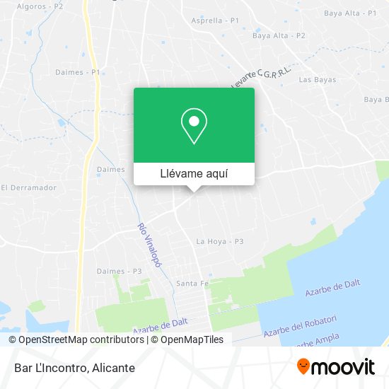 Mapa Bar L'Incontro
