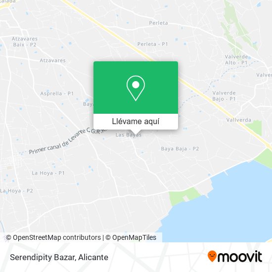 Mapa Serendipity Bazar