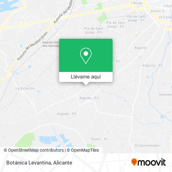 Mapa Botánica Levantina