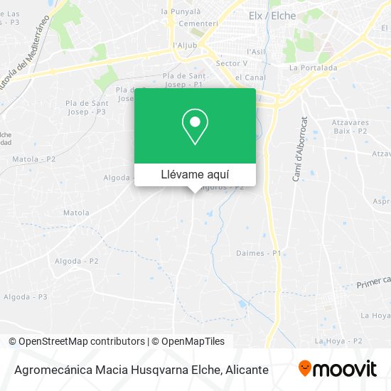 Mapa Agromecánica Macia Husqvarna Elche