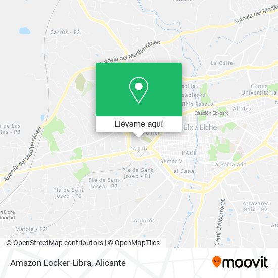 Mapa Amazon Locker-Libra