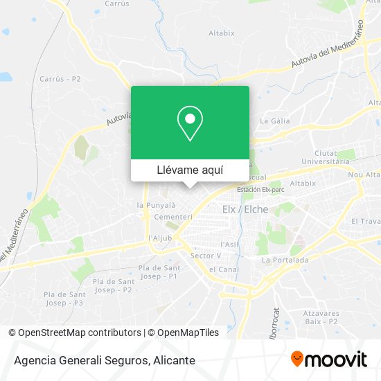 Mapa Agencia Generali Seguros
