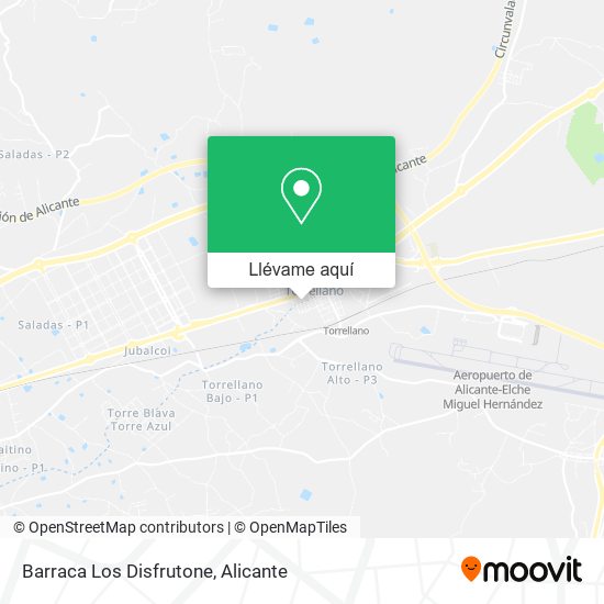 Mapa Barraca Los Disfrutone