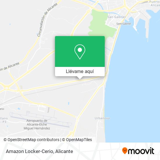 Mapa Amazon Locker-Cerio