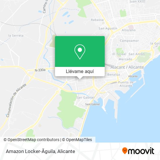 Mapa Amazon Locker-Ãguila