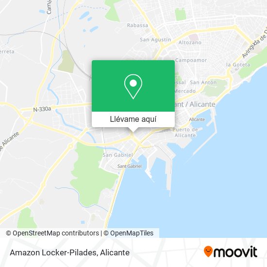 Mapa Amazon Locker-Pilades