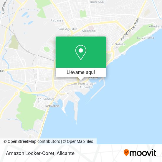 Mapa Amazon Locker-Coret