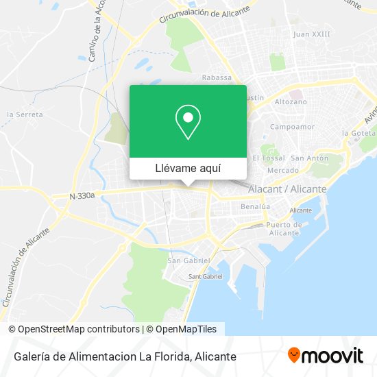 Mapa Galería de Alimentacion La Florida