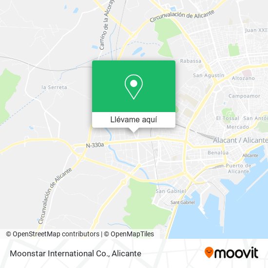 Mapa Moonstar International Co.