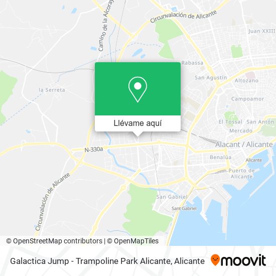 Mapa Galactica Jump - Trampoline Park Alicante