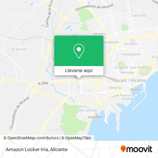 Mapa Amazon Locker-Iria