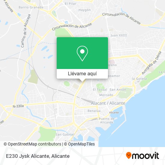 Mapa E230 Jysk Alicante