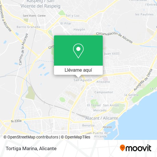 Mapa Tortiga Marina