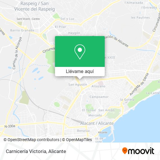Mapa Carnicería Victoria