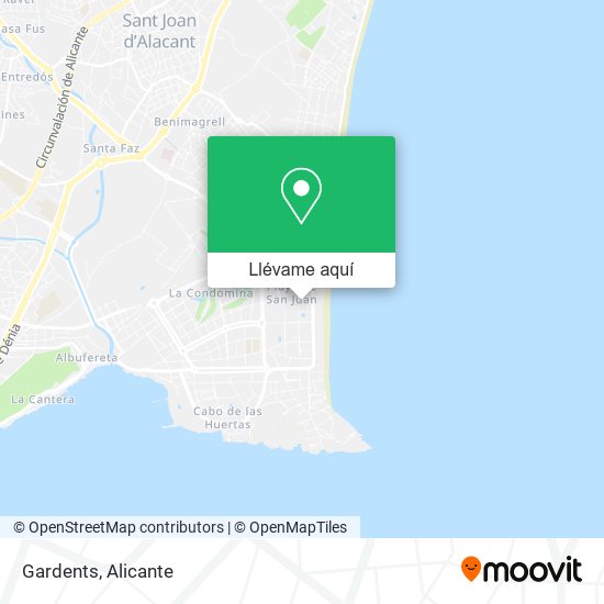Mapa Gardents