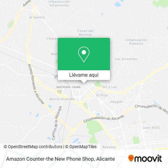 Mapa Amazon Counter-the New Phone Shop