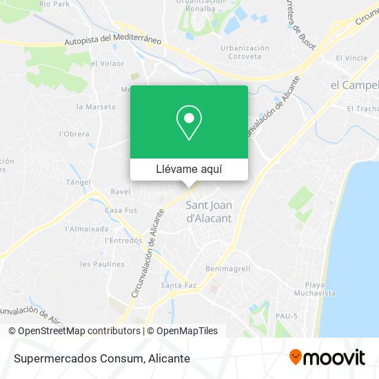 Mapa Supermercados Consum