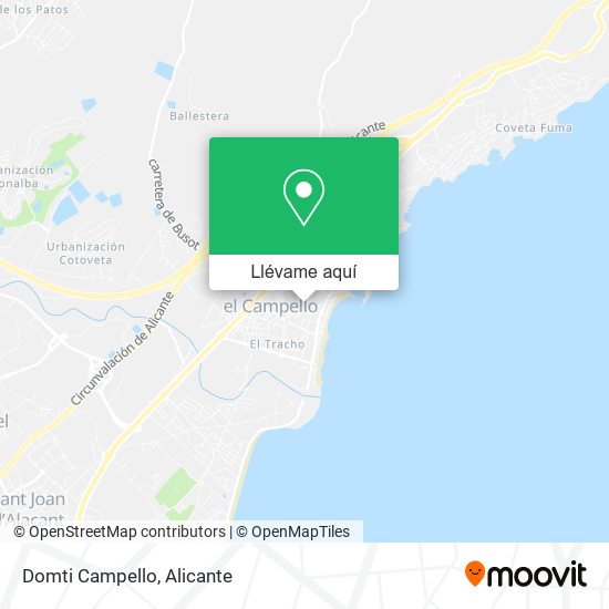 Mapa Domti Campello
