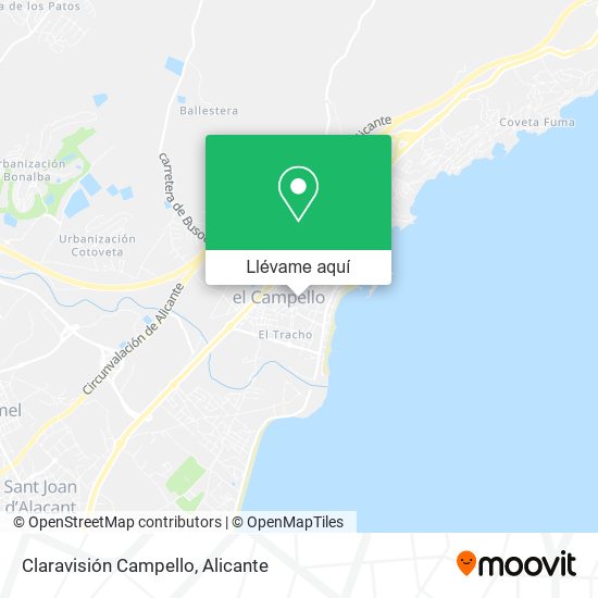 Mapa Claravisión Campello