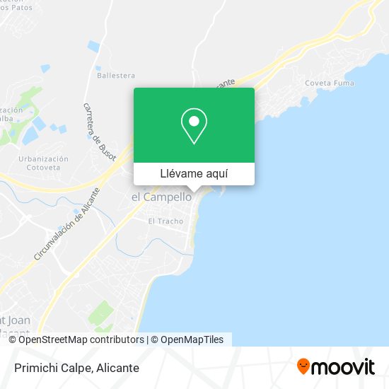 Mapa Primichi Calpe