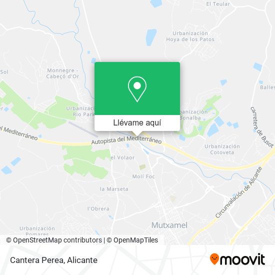 Mapa Cantera Perea