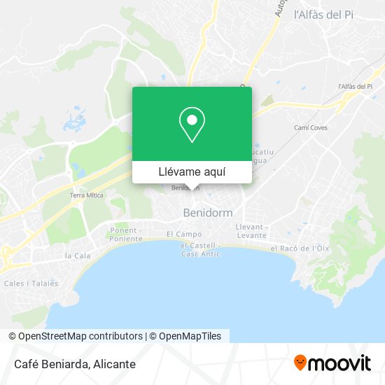 Mapa Café Beniarda
